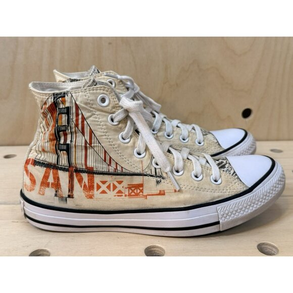 Converse Unisex Chuck Taylor All Star San Francisco Golden Gate Sneakers M7 W9 - Picture 2 of 14